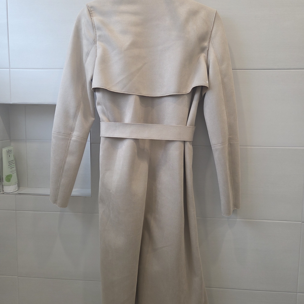 H&M Cream Trench Coat with Belt - Picture 2 of 5